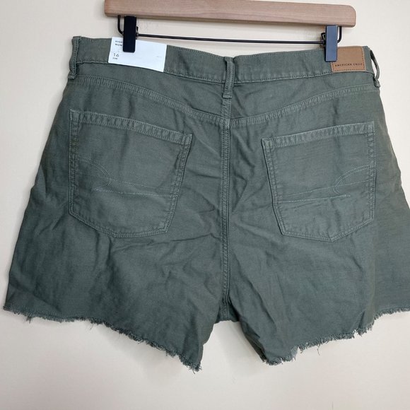 NEW American Eagle Highest Rise Mom Short Size 16 / 33 Distressed NWT - Picture 4 of 7